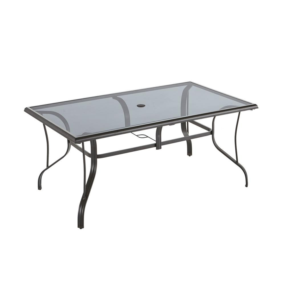 Best ideas about Glass Patio Table
. Save or Pin Hampton Bay Statesville Pewter Rectangle Aluminum Glass Now.