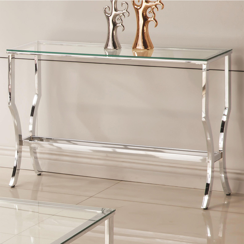 Best ideas about Glass Sofa Table
. Save or Pin Contemporary Chrome Metal Cleared Tempered Glass Top Sofa Now.