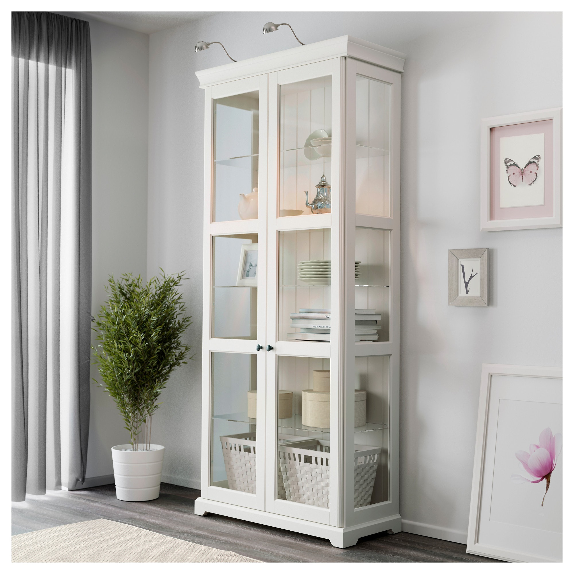 Best ideas about Glass Storage Cabinet
. Save or Pin LIATORP Glass door cabinet White 96 x 214 cm IKEA Now.