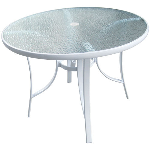 Best ideas about Glass Top Patio Table
. Save or Pin 40" Round White Glass Top Patio Table Now.