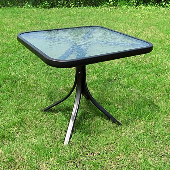 Best ideas about Glass Top Patio Table
. Save or Pin Small Square Table Outdoor Glass Top Side Patio Metal Now.