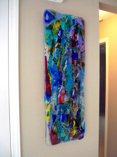Best ideas about Glass Wall Art
. Save or Pin Fused Glass "Rainbow" Panel Now.