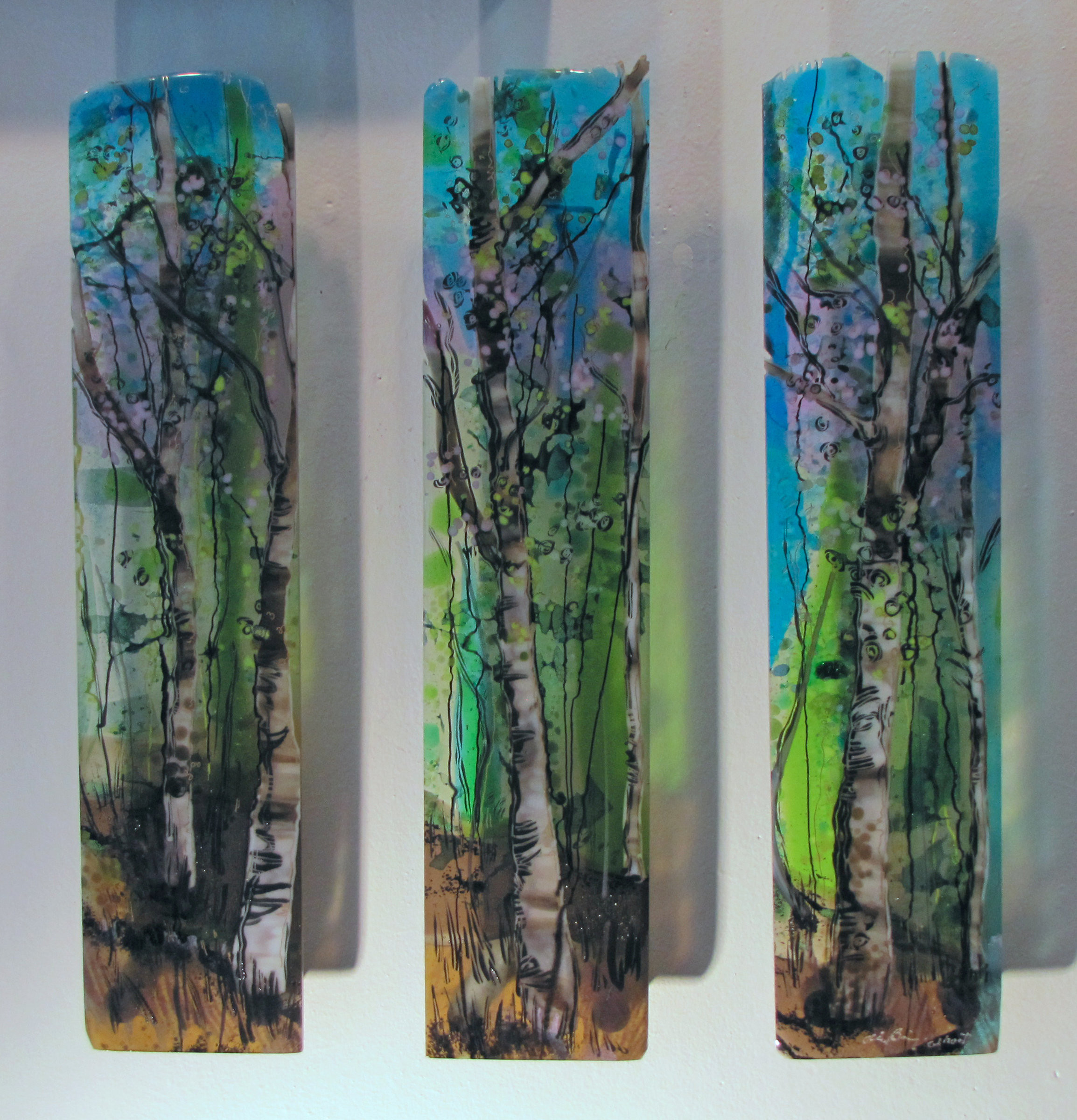 Best ideas about Glass Wall Art
. Save or Pin Three Part Harmony by Alice Benvie Gebhart Art Glass Wall Now.