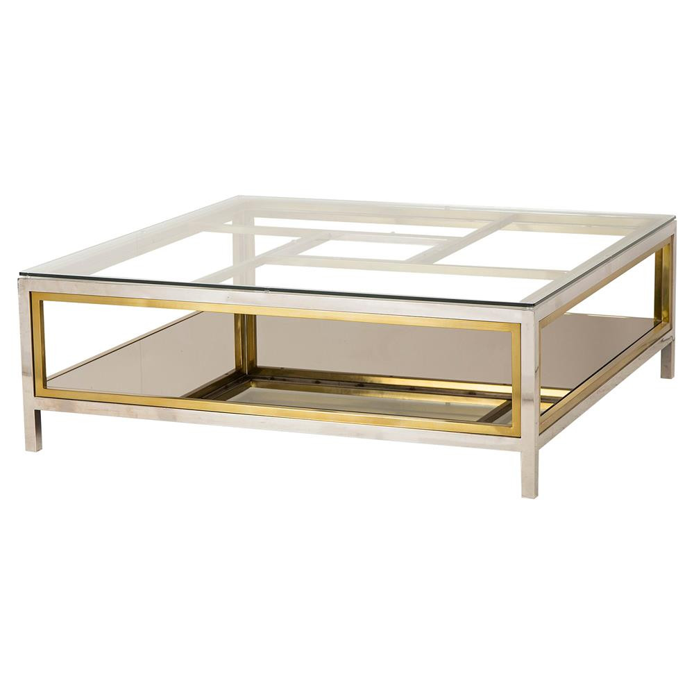 Best ideas about Gold Coffee Table
. Save or Pin Boyd Windmill Regency Glass Silver Gold Coffee Table Now.
