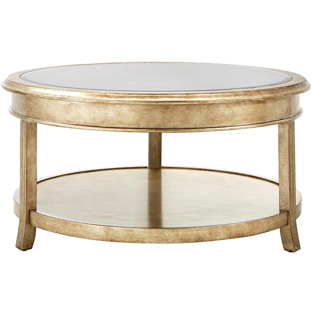 Best ideas about Gold Coffee Table
. Save or Pin Bevel Mirror Gold Round Coffee Table The Home Now.
