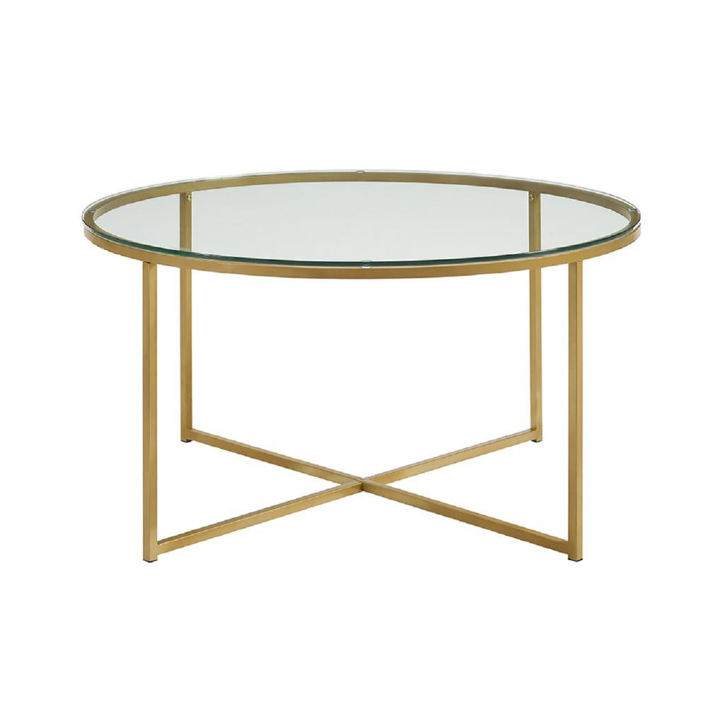 Best ideas about Gold Coffee Table
. Save or Pin Walker Edison Furniture pany 36 in Glass Gold Coffee Now.