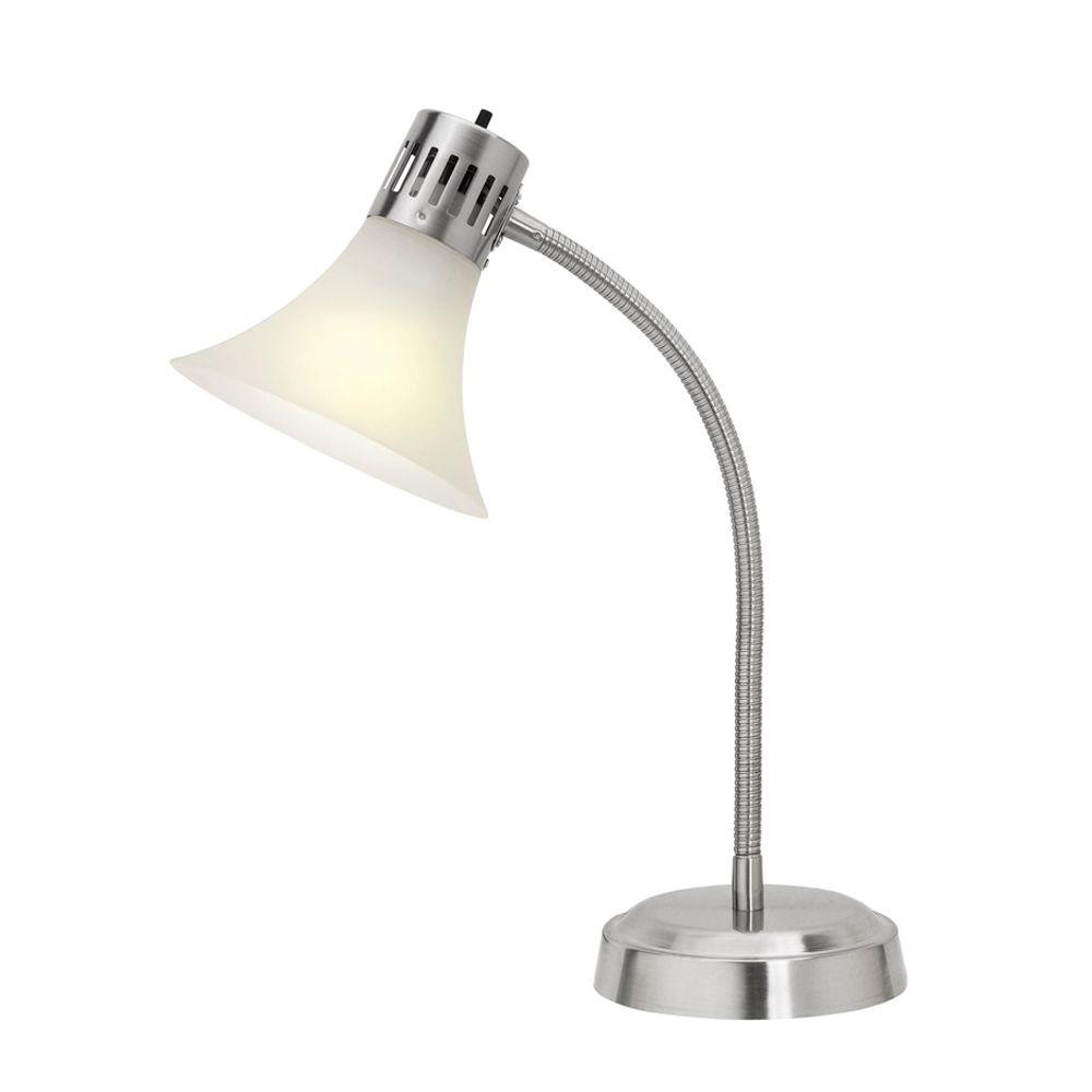 Best ideas about Gooseneck Desk Lamp
. Save or Pin Hampton Bay 20 3 4 in Satin Nickel Desk Lamp with Now.