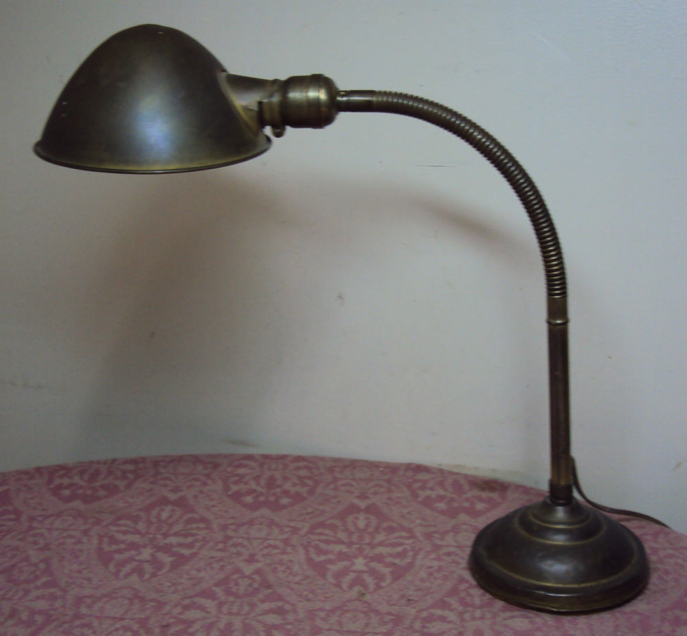 Best ideas about Gooseneck Desk Lamp
. Save or Pin Vintage Industrial Brass fice Shop Gooseneck Desk Table Now.