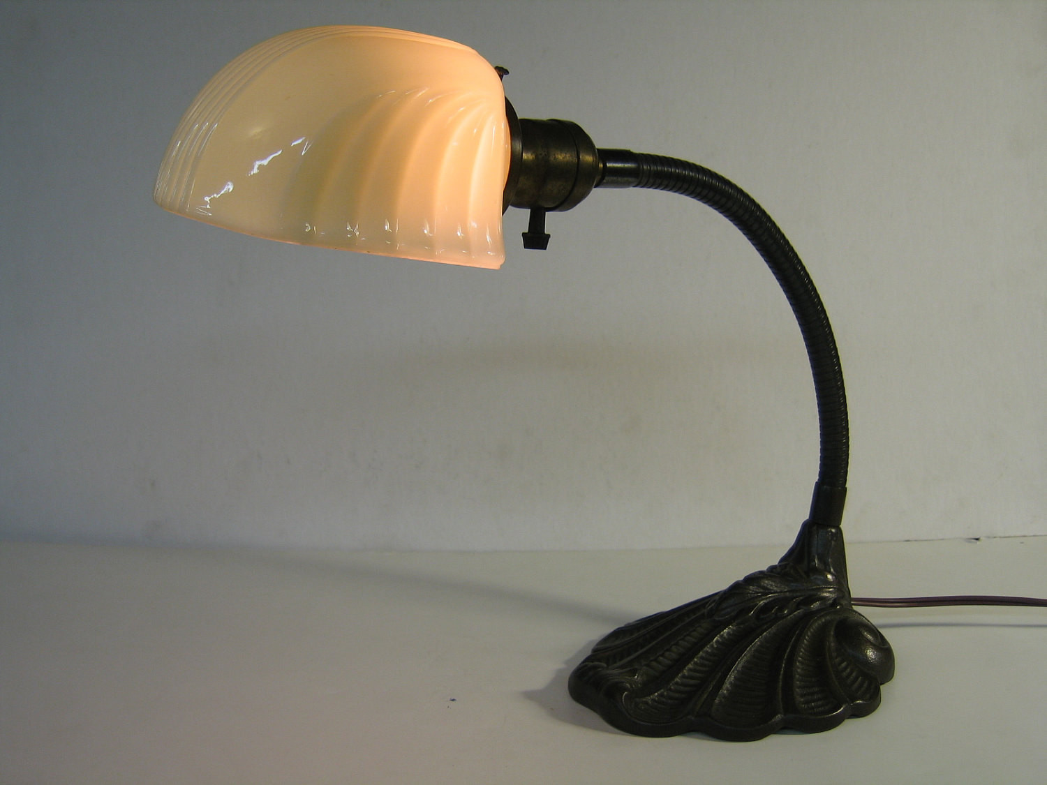 Best ideas about Gooseneck Desk Lamp
. Save or Pin Vintage Shell Design Iron Gooseneck Desk Lamp with Vintage Now.