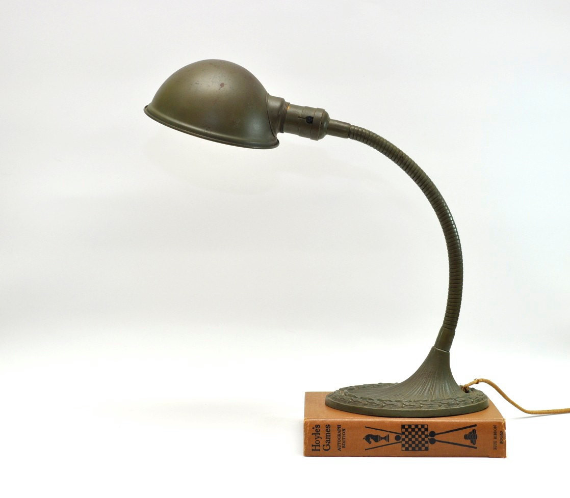 Best ideas about Gooseneck Desk Lamp
. Save or Pin Vintage Desk Lamp Metal Gooseneck Art Deco by Now.