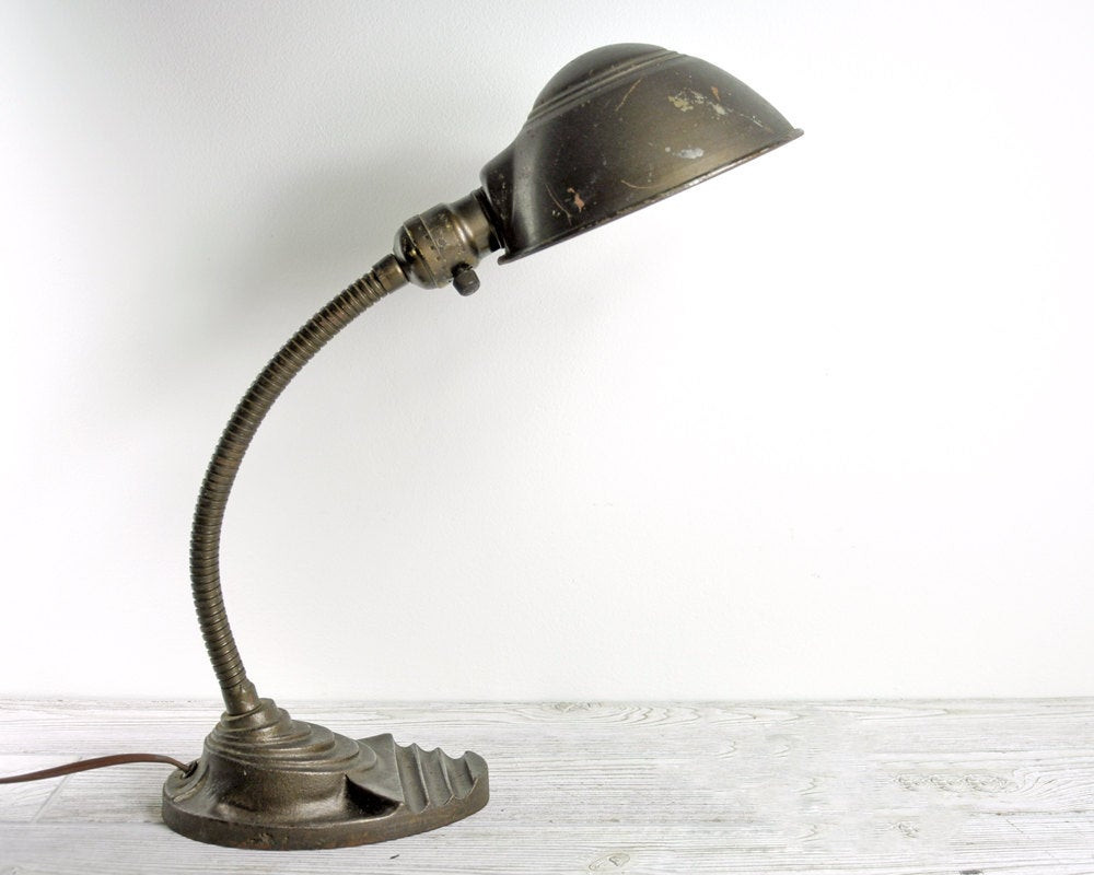 Best ideas about Gooseneck Desk Lamp
. Save or Pin Vintage Gooseneck Desk Lamp Industrial Lighting by Now.