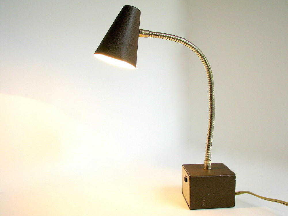 Best ideas about Gooseneck Desk Lamp
. Save or Pin Brown Desk Lamp Vintage Gooseneck Diax Light Now.