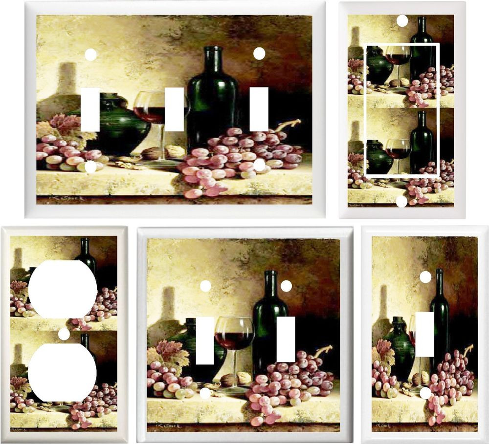 Best ideas about Grape And Wine Kitchen Decor
. Save or Pin TUSCAN WINE & GRAPES KITCHEN DECOR ELEGANT SWITCH OR Now.