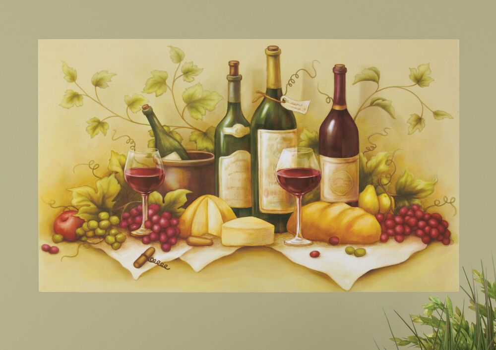 Best ideas about Grape Wine Kitchen Decor
. Save or Pin Removable Vineyard Wall Decal Grapes Wine Bottles Kitchen Now.