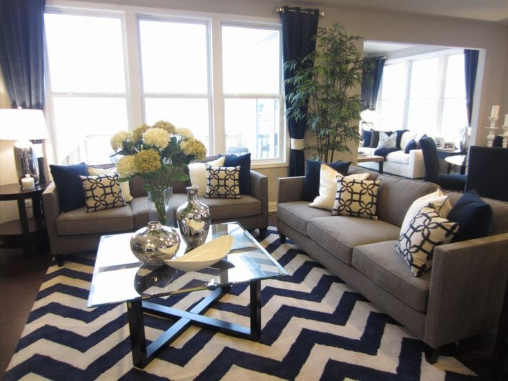 Best ideas about Gray And Blue Living Room
. Save or Pin Best 25 Navy blue and grey living room ideas on Pinterest Now.