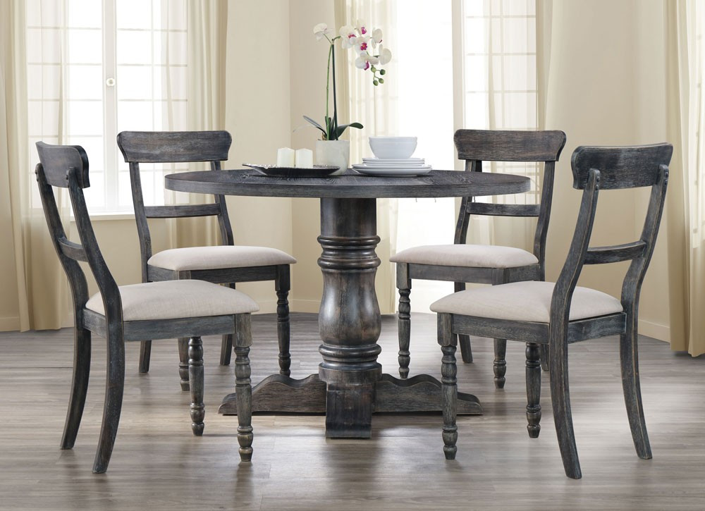 Best ideas about Gray Dining Table
. Save or Pin Letis Weathered Grey Round Dining Table Now.