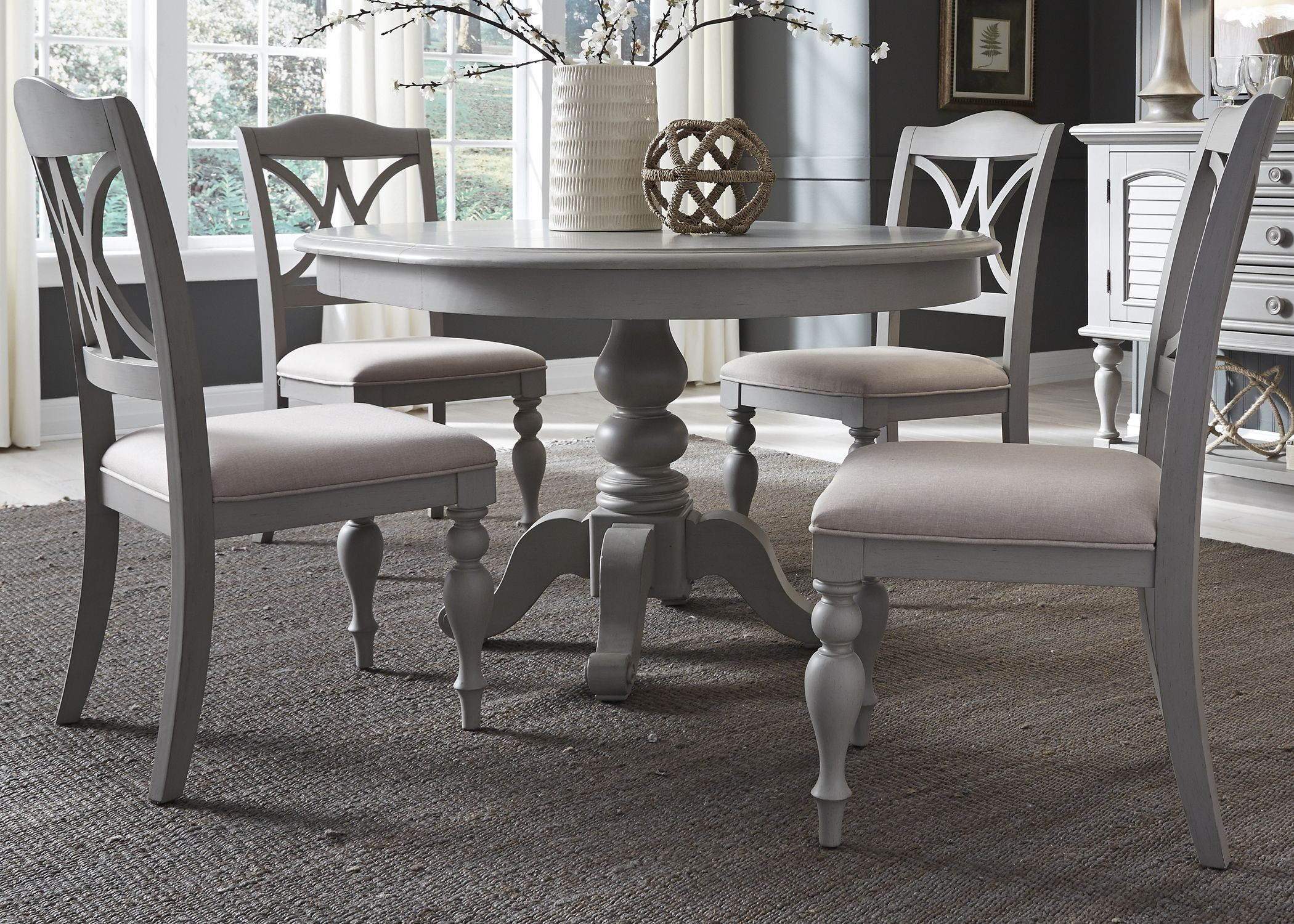 Best ideas about Gray Dining Table
. Save or Pin Summer House Dove Grey Round Dining Room Set from Liberty Now.