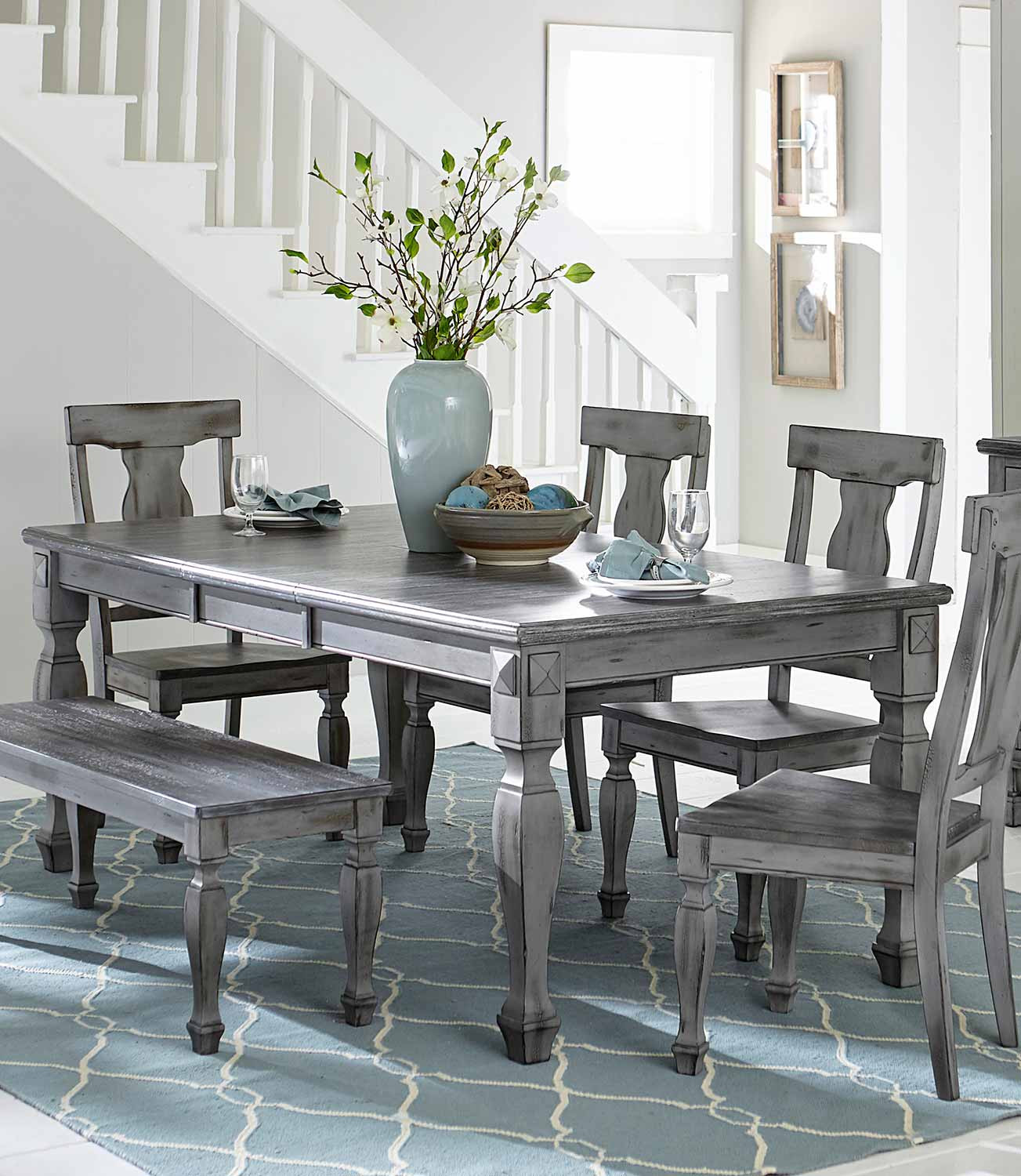 Best ideas about Gray Dining Table
. Save or Pin Homelegance Fulbright Rectangular Dining Table with Now.