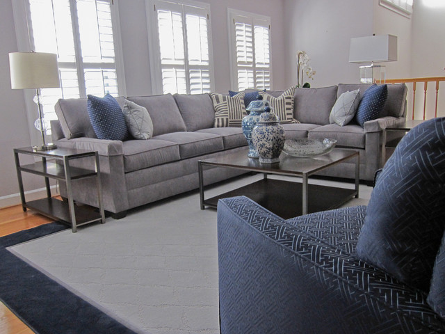 Best ideas about Gray Family Room
. Save or Pin CLASSIC GRAY AND NAVY FAMILY ROOM Now.