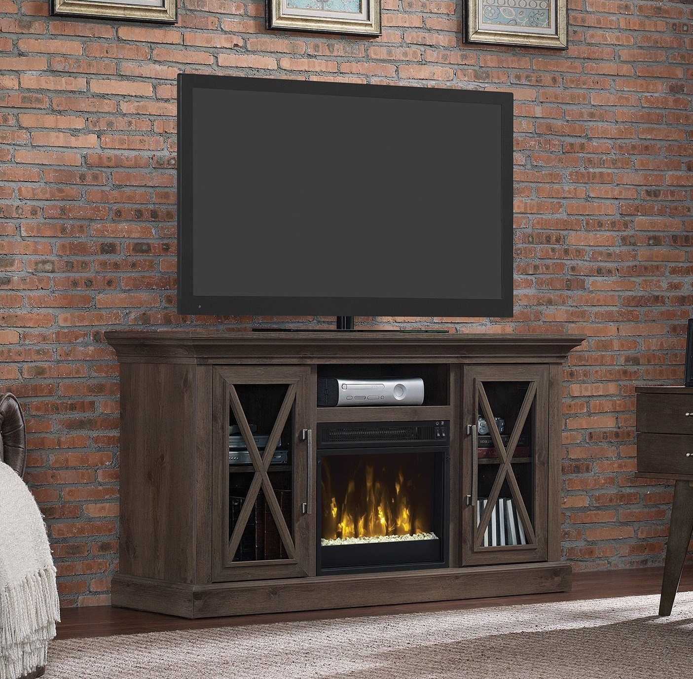 Best ideas about Gray Fireplace Tv Stand
. Save or Pin 18" Del Mar Spanish Gray TV Entertainment Media Stand w Now.