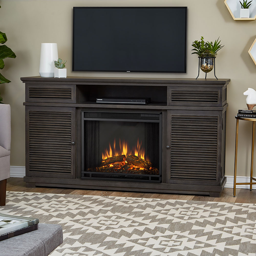 Best ideas about Gray Fireplace Tv Stand
. Save or Pin Cavallo Electric Fireplace TV Stand in Grey 9110E GRY Now.