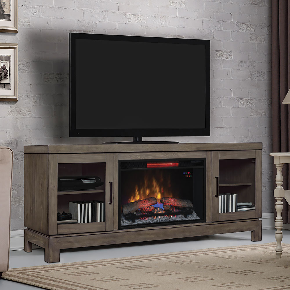 Best ideas about Gray Fireplace Tv Stand
. Save or Pin Berkeley Electric Fireplace TV Stand in Spanish Grey Now.