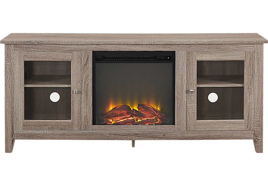 Best ideas about Gray Fireplace Tv Stand
. Save or Pin Blaize Light Gray 58 in Console with Electric Fireplace Now.