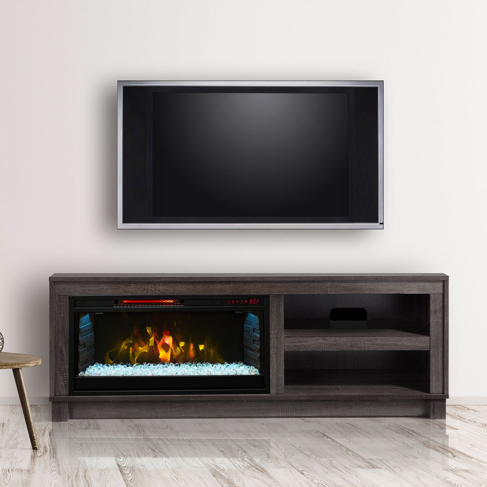 Best ideas about Gray Fireplace Tv Stand
. Save or Pin Cameron Electric Fireplace TV Stand in Grey CS 28MM1030 GRY Now.