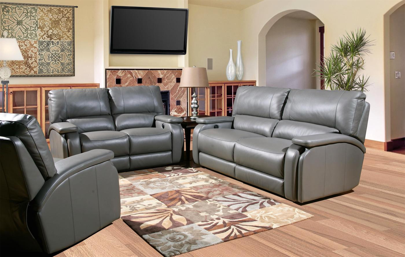 Best ideas about Gray Leather Sofa Set
. Save or Pin Gray Sofa Set Gray Leather Living Room Set Now.