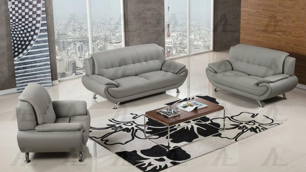 Best ideas about Gray Leather Sofa Set
. Save or Pin American Eagle AE208 Gray Bonded Leather Living Room Sofa Now.