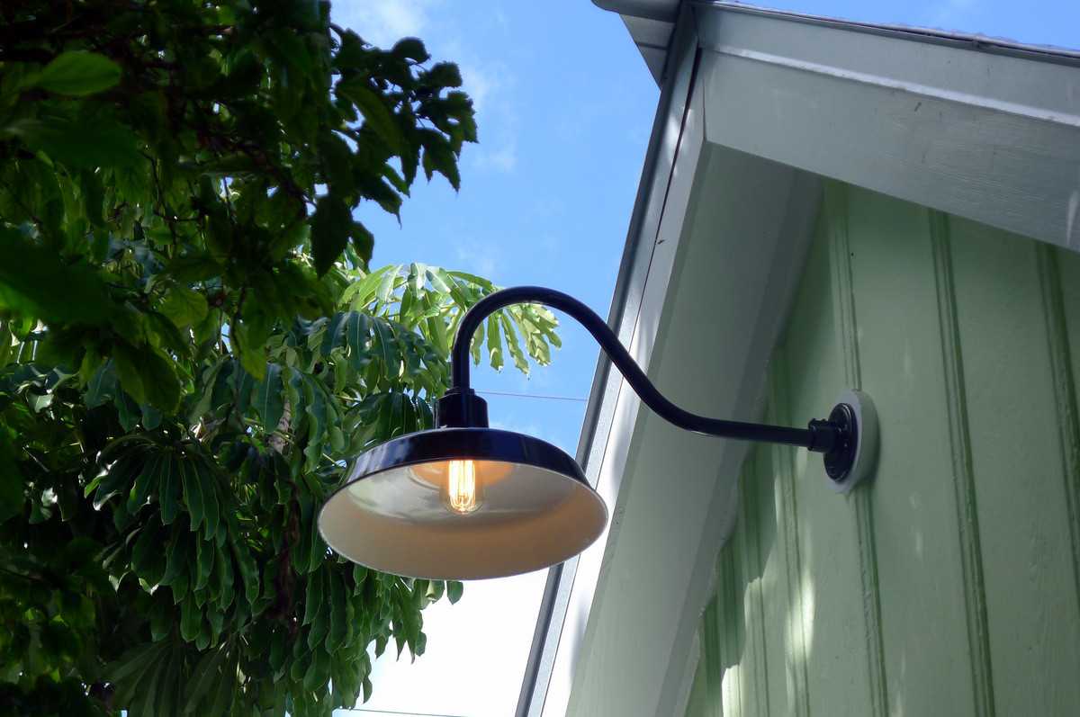 Best ideas about Green Porch Light
. Save or Pin Gooseneck Barn Lights Bring Historic Touch to Conch Style Now.