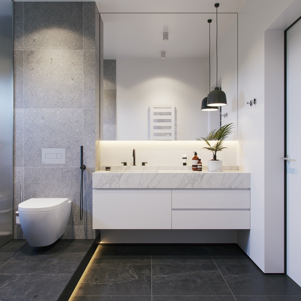 Best ideas about Grey Bathroom Ideas
. Save or Pin 36 Modern Grey & White Bathrooms That Relax Mind Body & Soul Now.