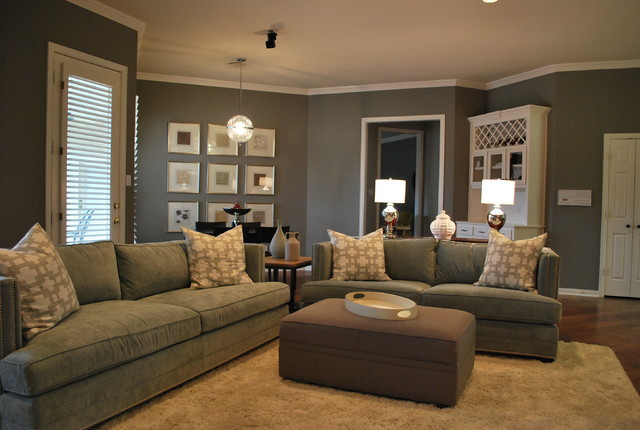 Best ideas about Grey Family Room
. Save or Pin Modern Family Living Space in Grey Modern Family Room Now.