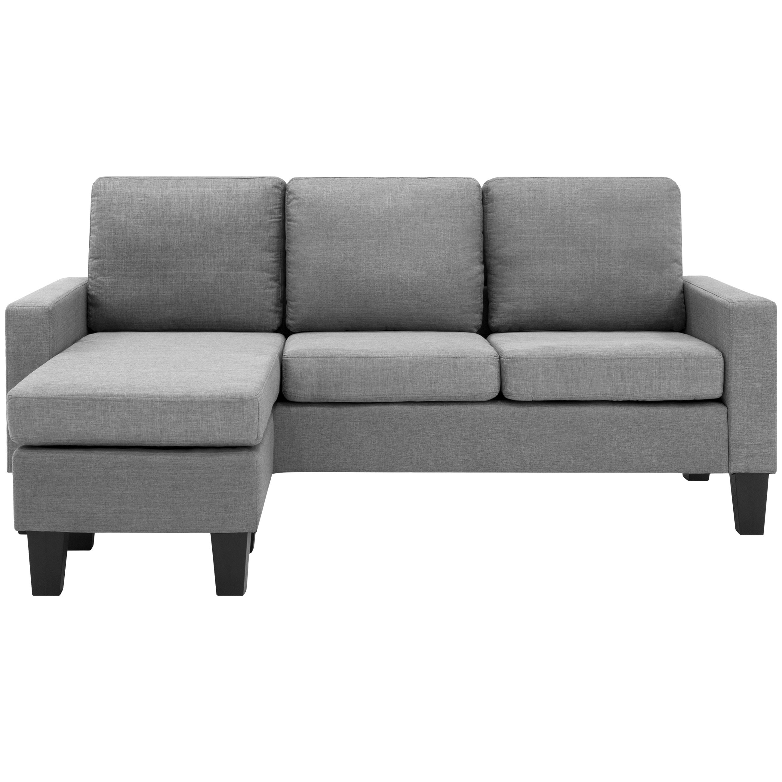 Best ideas about Grey Sectional Sofa With Chaise
. Save or Pin Home Microfiber L Shape Sectional Sofa Couch W Reversible Now.