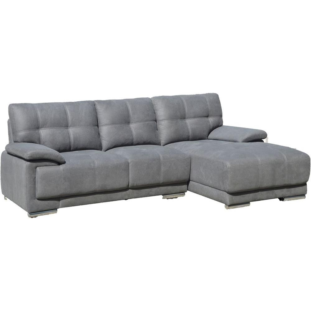 Best ideas about Grey Sectional Sofa With Chaise
. Save or Pin Jacob Contemporary Tufted Stitch Sectional Sofa with Right Now.