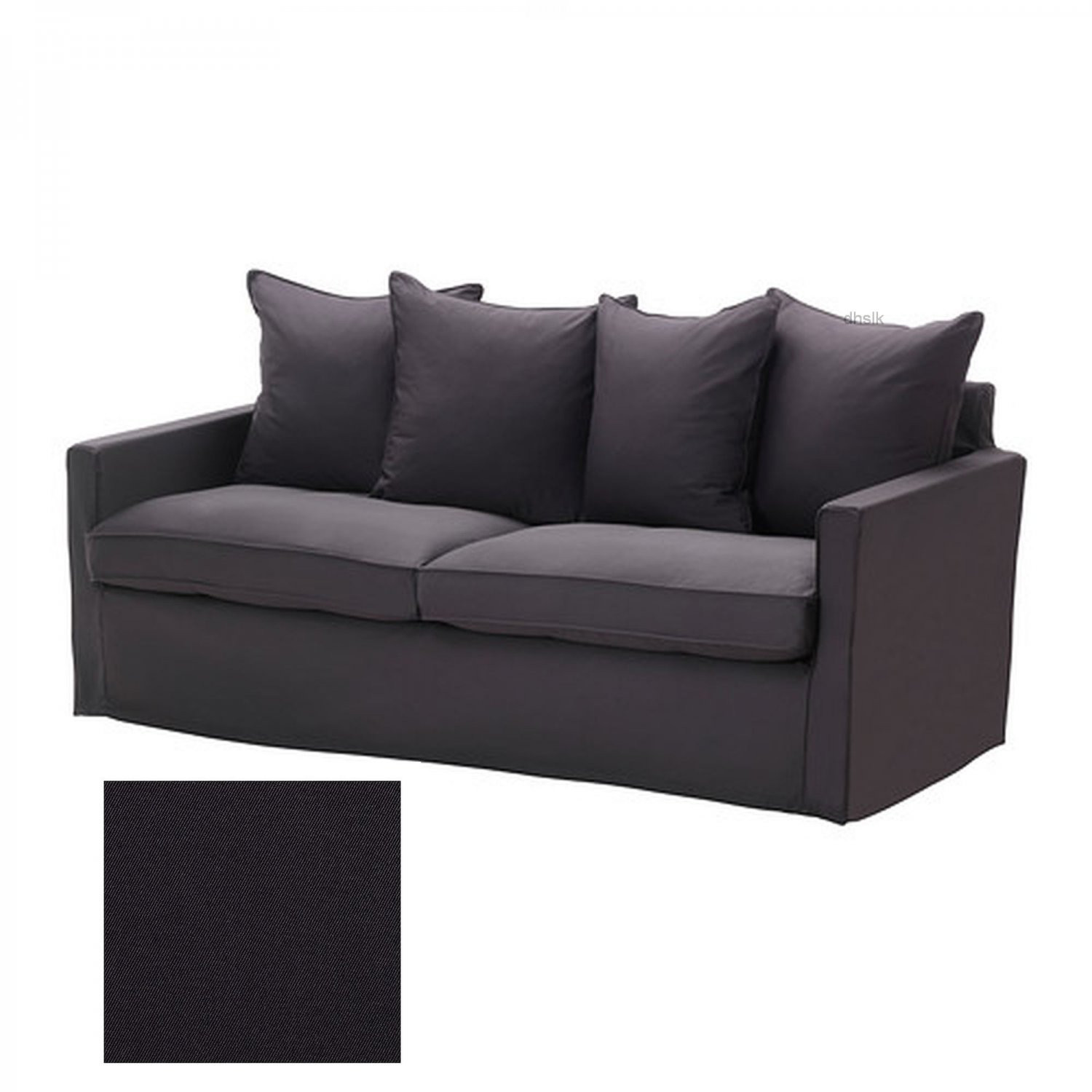 Best ideas about Grey Sofa Slipcover
. Save or Pin IKEA HARNOSAND 3 Seat Sofa SLIPCOVER Cover OLSTORP DARK Now.