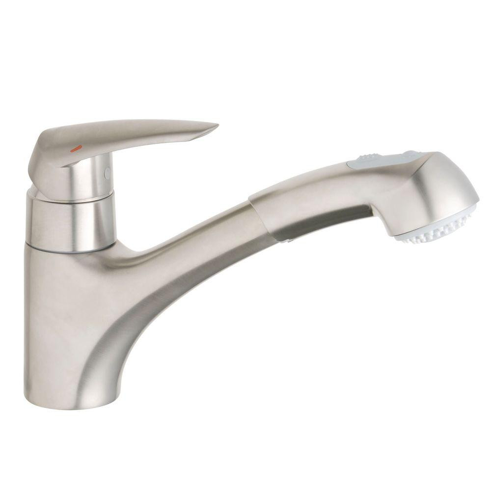 Best ideas about Grohe Bathroom Faucets
. Save or Pin GROHE Eurodisc Single Handle Pull Out Sprayer Kitchen Now.