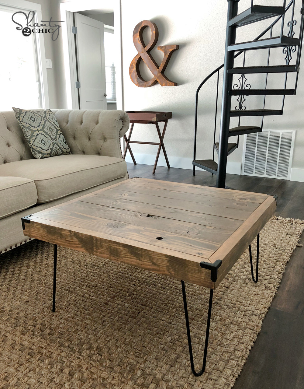 Best ideas about Hairpin Leg Coffee Table
. Save or Pin DIY $50 Square Hairpin Leg Coffee Table Shanty 2 Chic Now.