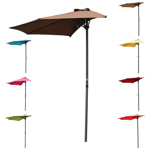 Best ideas about Half Patio Umbrella
. Save or Pin Shop International Caravan St Kitts 9 foot Crank tilt Now.