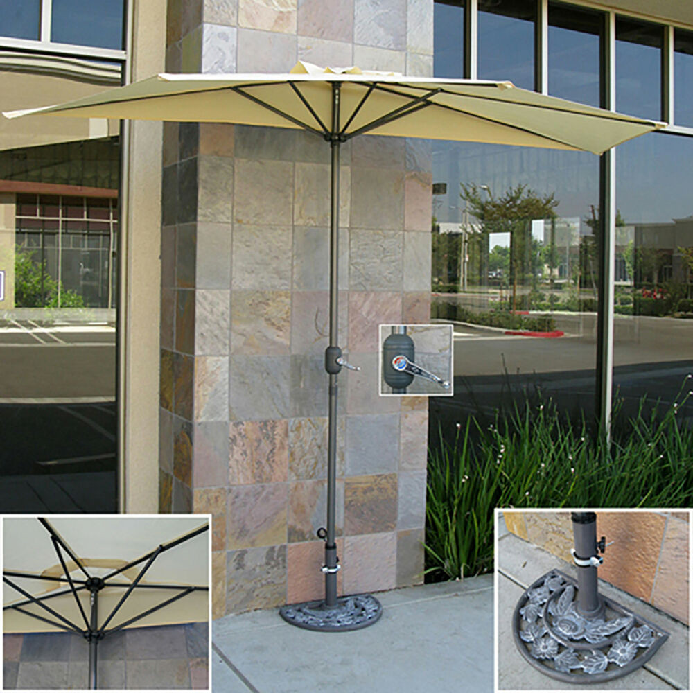 Best ideas about Half Patio Umbrella
. Save or Pin Patio Umbrella Half With Umbrella Stand 9 Tan Market Now.