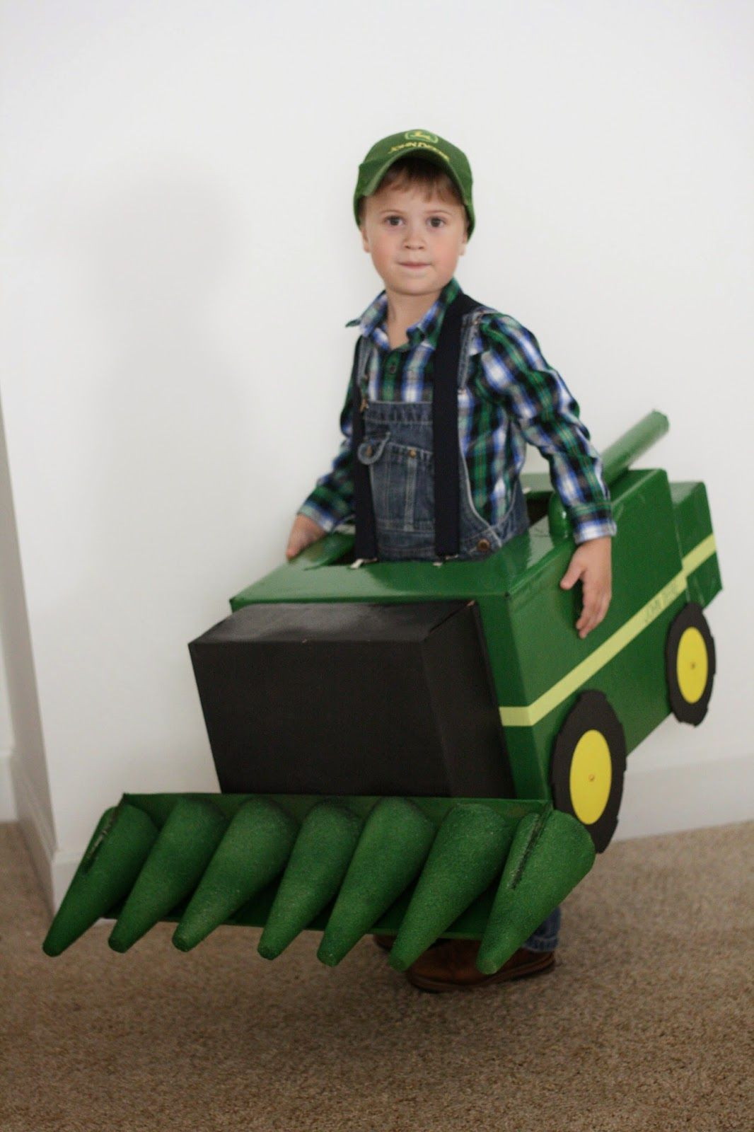 Best ideas about Halloween DIY Costumes
. Save or Pin John Deere bine Halloween Costume made out of a box Now.