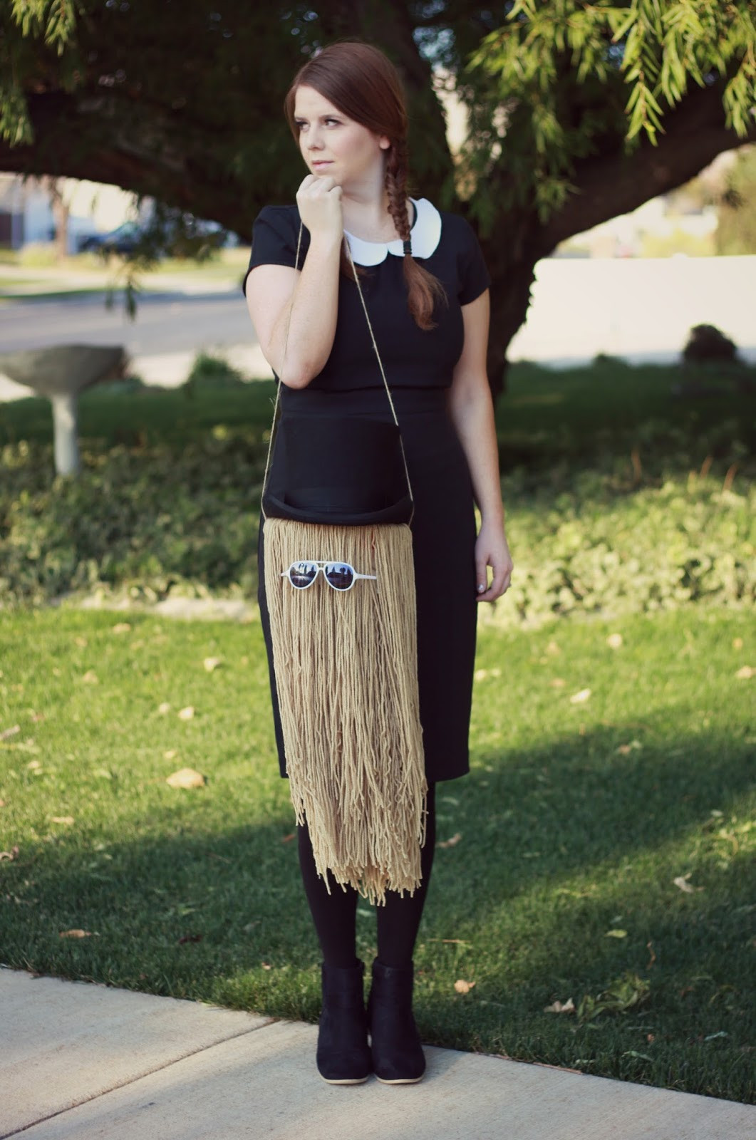 Best ideas about Halloween DIY Costumes
. Save or Pin DIY Halloween Costume Wednesday Addams and Cousin It Now.