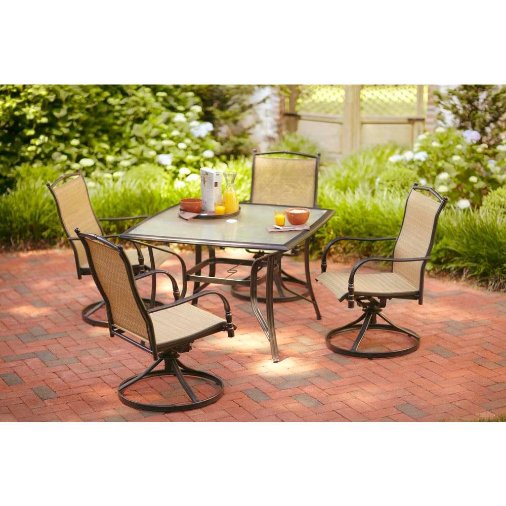 Best ideas about Hampton Bay Patio Chairs
. Save or Pin Hampton Bay Altamira Diamond 5 Piece Patio Dining Set Now.