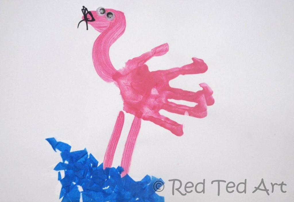 Best ideas about Handprint Crafts For Preschoolers
. Save or Pin Handprint Alphabet F is for Flamingo Red Ted Art Now.