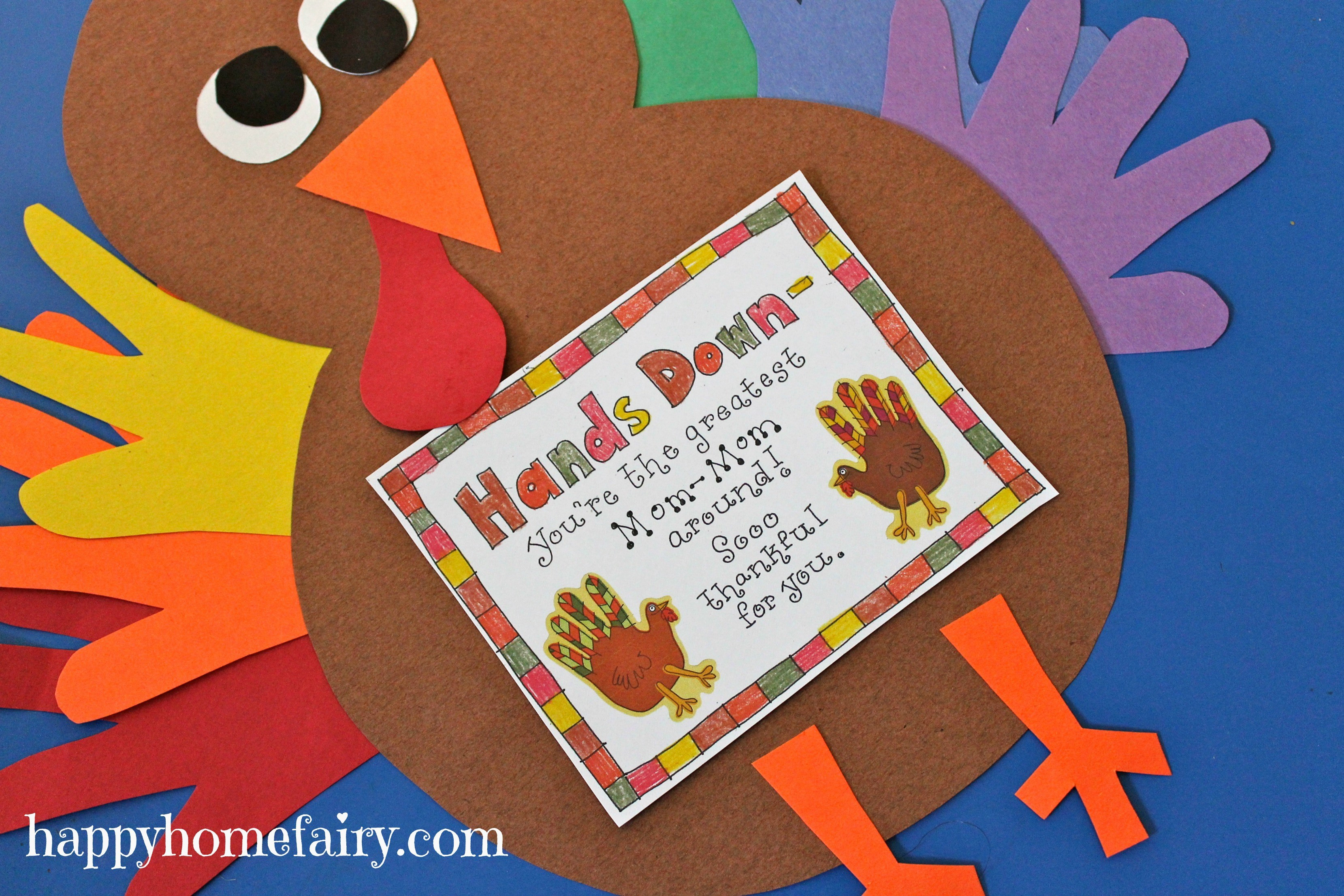 Best ideas about Handprint Crafts For Preschoolers
. Save or Pin Thankful Handprint Turkey Craft FREE Printable Happy Now.