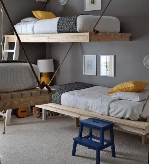 Best ideas about Hanging Beds DIY
. Save or Pin DIY Hanging Beds for Stylish Boys Bedroom Designs Now.