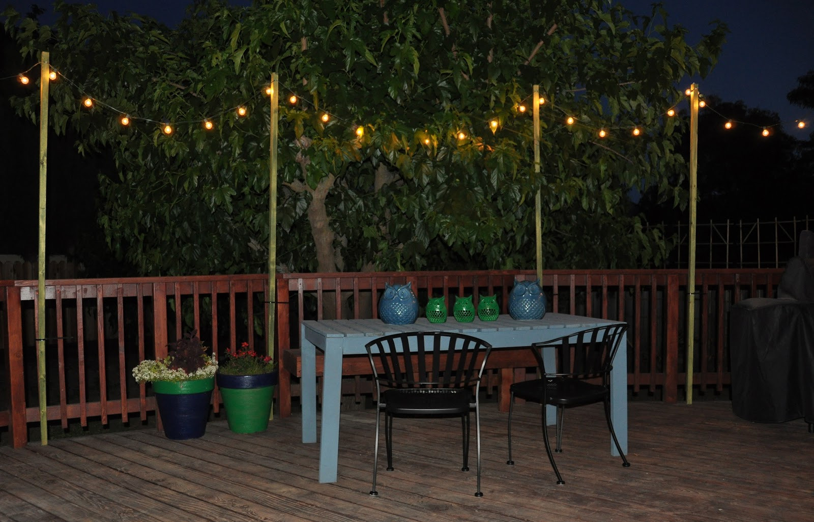 Best ideas about Hanging Patio Lights
. Save or Pin renter solution brightening your patio Now.