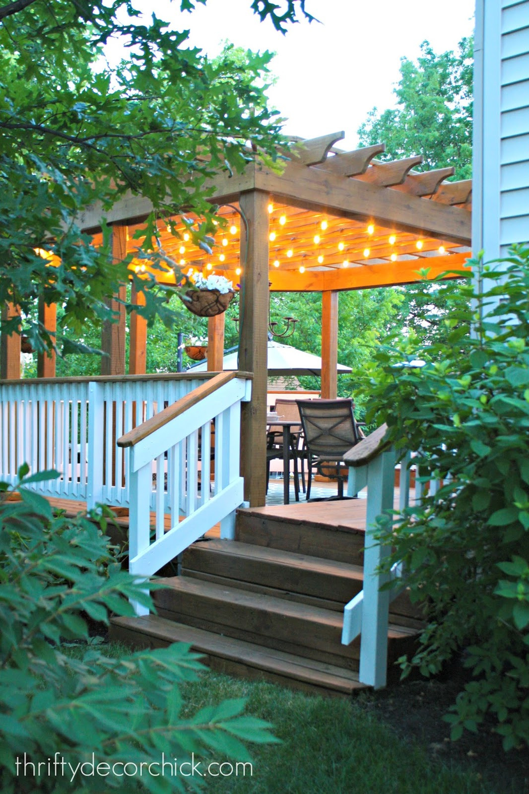 Best ideas about Hanging Patio Lights
. Save or Pin How to hang outdoor string lights from Thrifty Decor Chick Now.