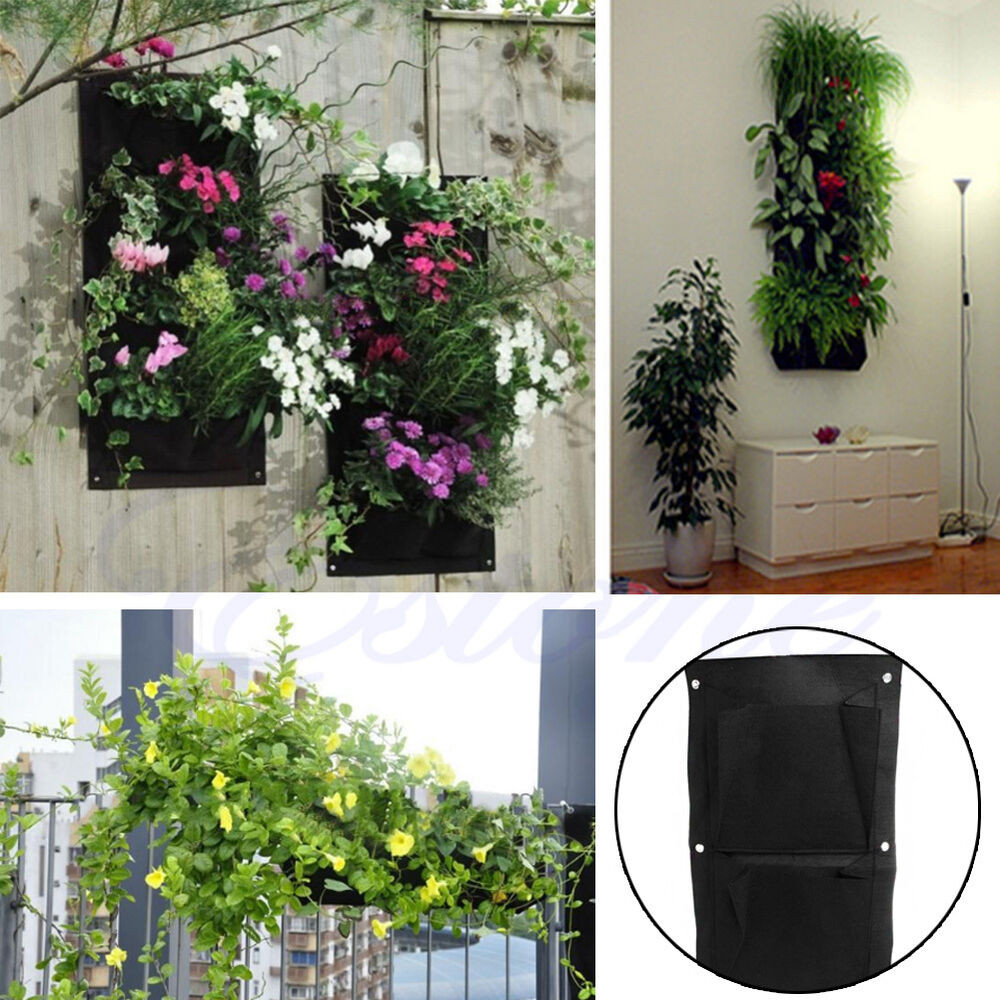 Best ideas about Hanging Wall Planters Outdoor
. Save or Pin New 4 Pocket Indoor Outdoor Wall Balcony Garden Vertical Now.