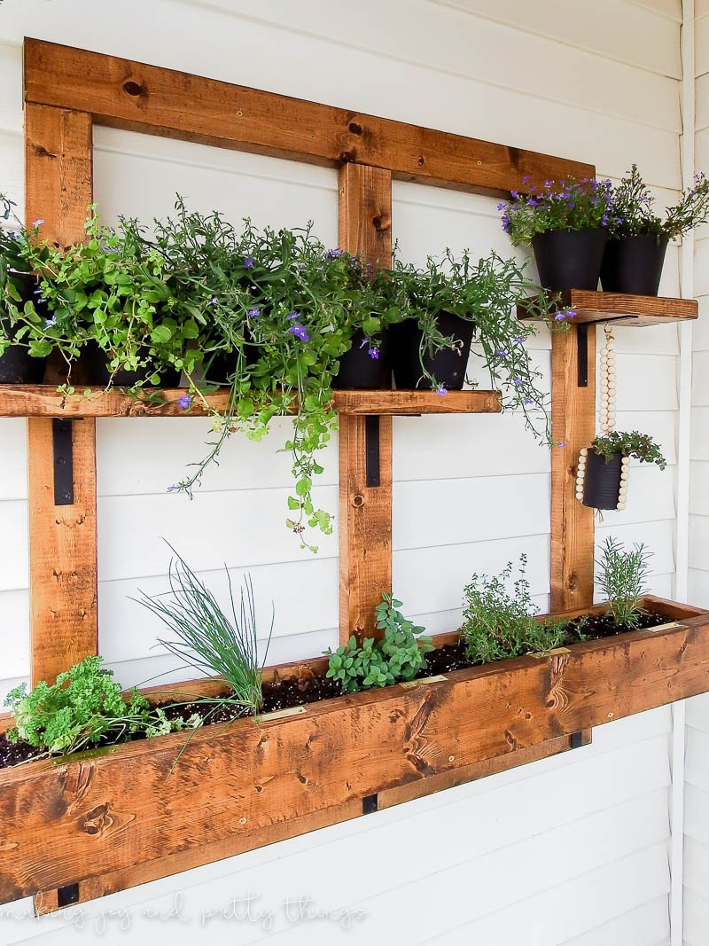 Best ideas about Hanging Wall Planters Outdoor
. Save or Pin DIY Vertical Herb Garden and Planter 2x4 Challenge Now.
